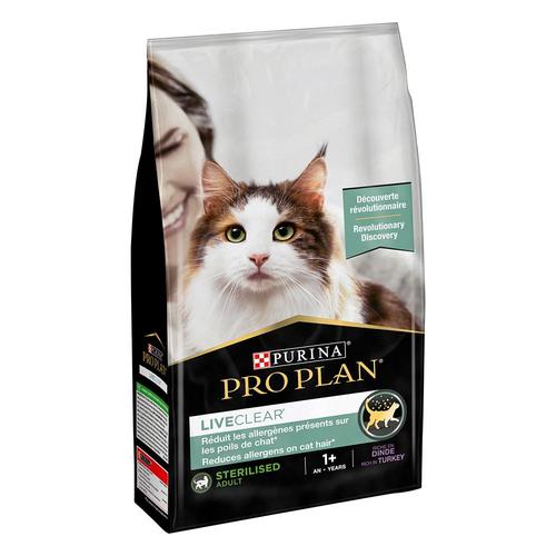 2x7kg Pro Plan Liveclear Sterilised Adult Dinde - Croquettes Pour Chat