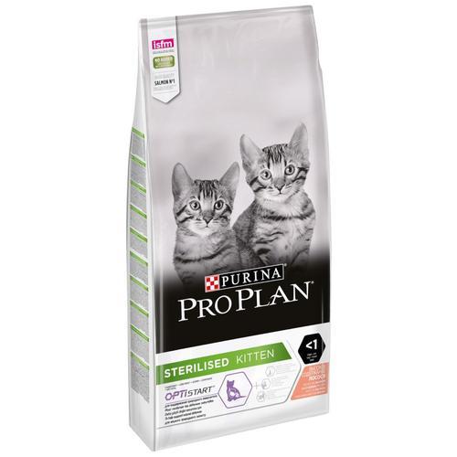 10kg Pro Plan Sterilised Kitten Riche En Saumon - Croquettes Pour Chaton