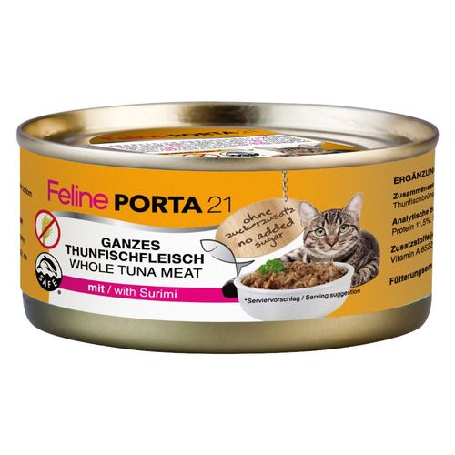 6x156g Thon / Surimi Porta 21 - Nourriture Pour Chat