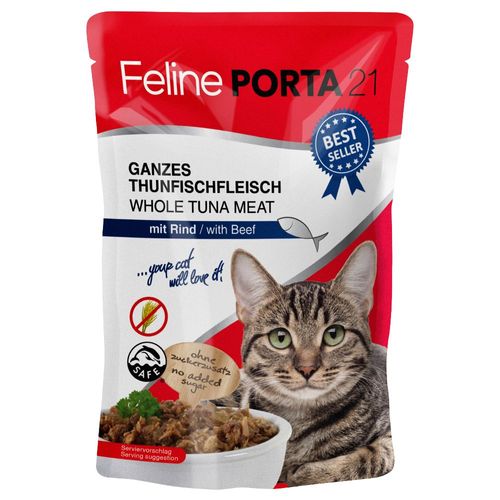 6x100g Thon / Aloe Vera Porta 21 - Nourriture Pour Chat