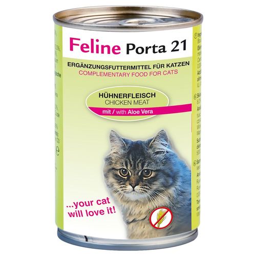 12x400g Poulet / Aloe Vera Porta 21 - Nourriture Pour Chat