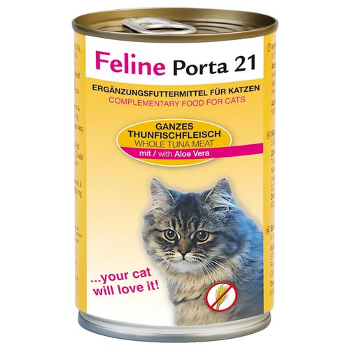 12x400 G Thon, Aloe Vera Feline Porta 21 Nourriture Pour Chat
