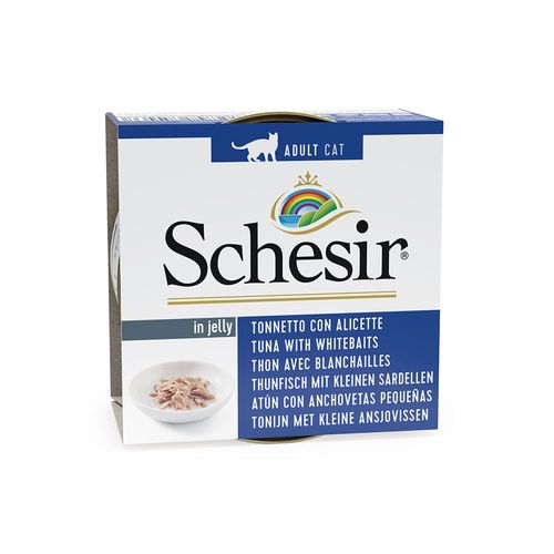 20x85g+4 Offertes Thon, Blanchailles En Gelée Schesir Boîtes Pour Chat