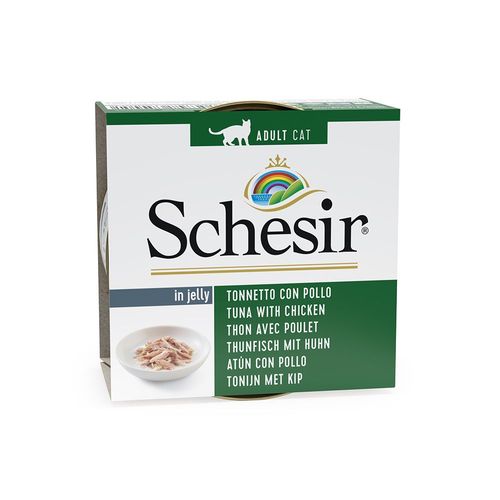 20x85g Schesir En Gelée Kitten Filet De Poulet, Aloe - Pâtée Pour Chat