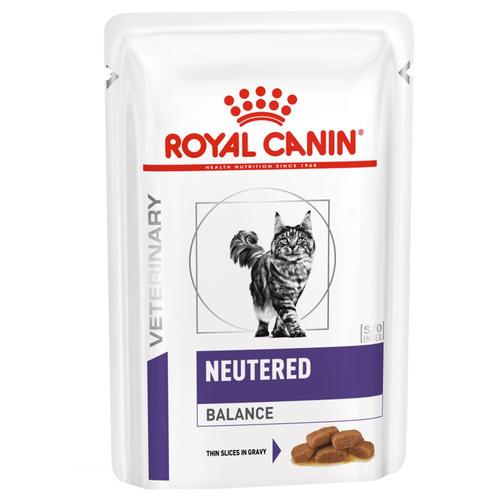 12x85g Royal Canin Neutered Weight Balance, Veterinary Health Nutrition - Pâtée Pour Chat