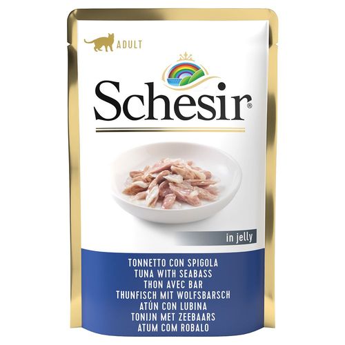 6x85g Schesir En Gelée Thon, Bar En Gelée - Pâtée Pour Chat