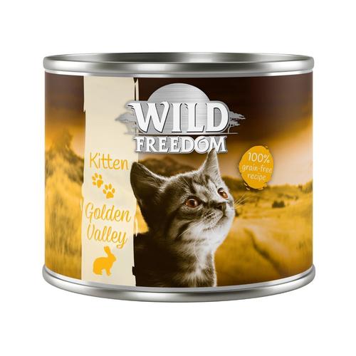 6x200g Kitten Wide Country Veau, Poulet Wild Freedom - Pâtée Pour Chaton