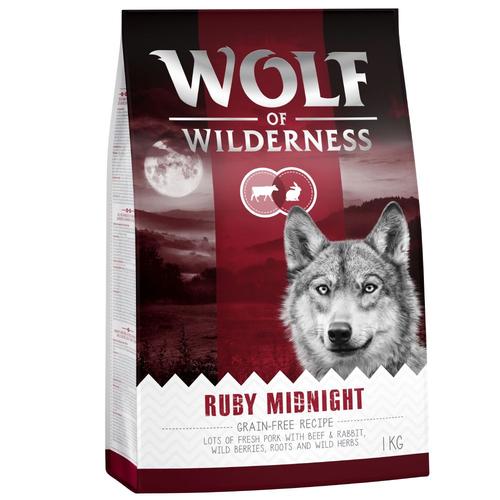 1kg Wolf Of Wilderness Ruby Midnight B¿Uf, Lapin - Croquettes Pour Chien