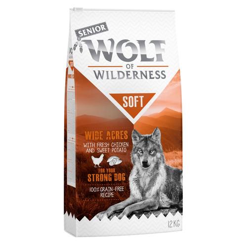 1kg Wolf Of Wilderness Senior Soft Wide Acres, Poulet - Croquettes Pour Chien