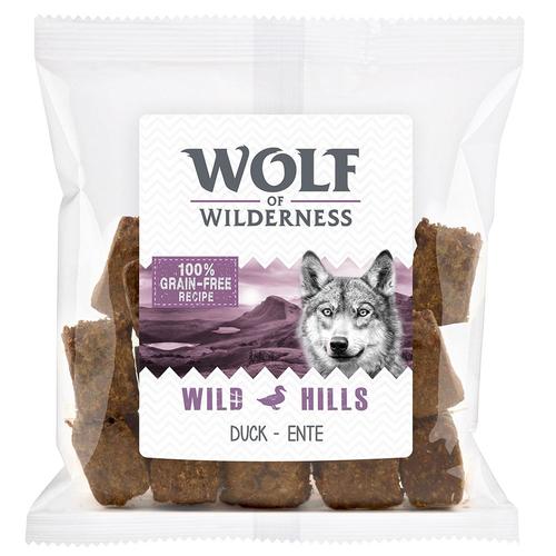 3x180g Bouchées Canard Pour Chien Wild Hills Wolf Of Wilderness - Friandises Pour Chien