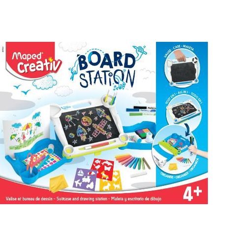 Creativ Board Station - Valise Station Ardoise - Contenu Dessin