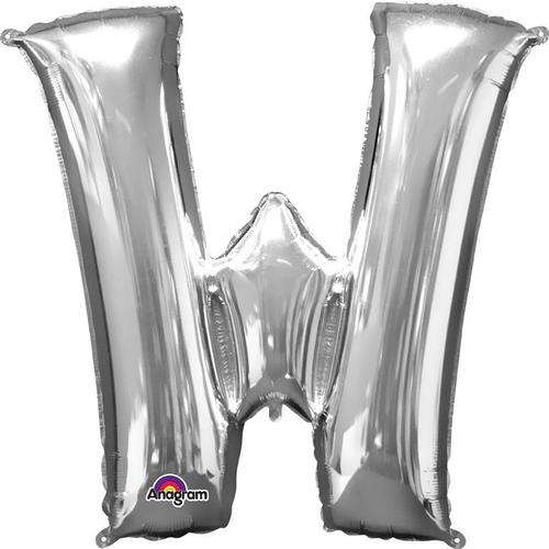 Ballons aluminium lettres ANS argentés 36 cm - Vegaooparty