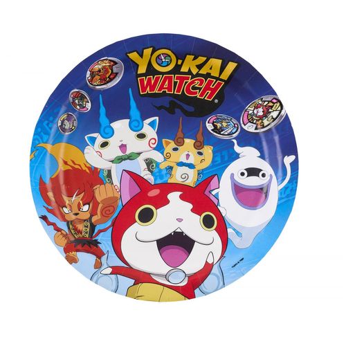 Amscan Europe Gmbh 8 Assiettes "Yo Kai Watch" 23cm