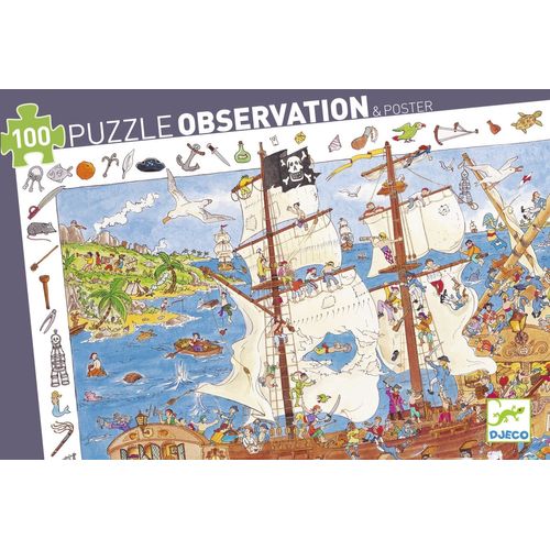 Djeco Puzzle Observation - Les Pirates