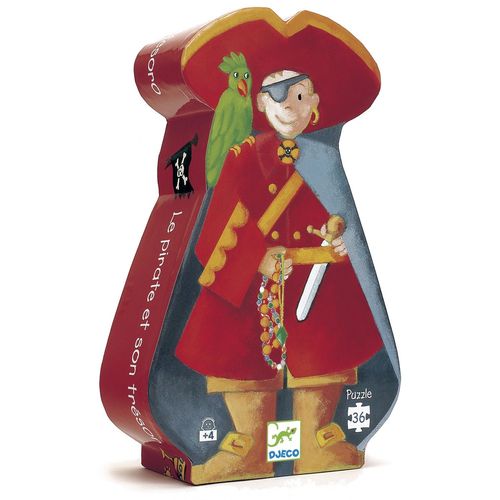 Djeco Puzzle Silhouette - Le Pirate Et Son Tresor