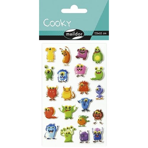 Maildor Cooky, Sach 1 Pl 7,5x12cm, Monstres 2