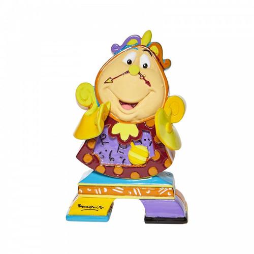 Disney By Romeo Britto Cogsworth Mini Figurine (Windox Box)