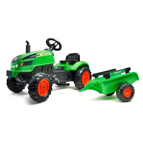 Les Petits Baroudeurs  Tracteur À Pédales X Tractor Vert