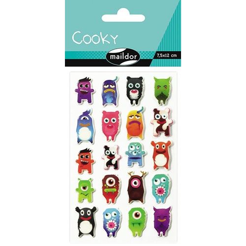 Maildor Cooky, Sach 1 Pl 7,5x12cm, Monstres
