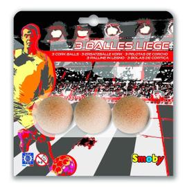 Lot de 10 balles en liège babyfoot (35mm) 100% d'adhérence