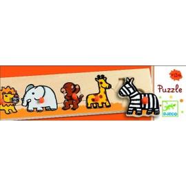 Puzzle animaux magnétiques en bois Cultura