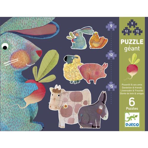 Djeco Puzzle Géant Pissenlit Et Ses Amis