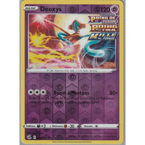 Carte Pokemon - Deoxys 120/264 - Holo-Reverse - Eb8 Poing De Fusion -