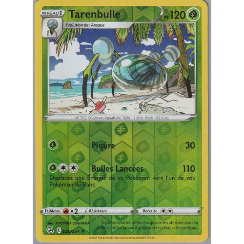 Carte Pokemon - Tarenbulle - 020/264 - Holo-Reverse - Eb8 Poing De Fusion -