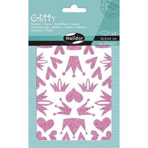 Maildor Glitty, Sach 2 Pl 10,5x16cm, Curs / Courons, Rose
