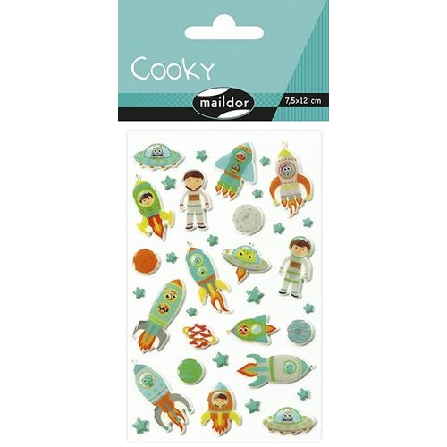 Maildor Cooky, Sach 1 Pl 7,5x12cm, Fusées Spatiales