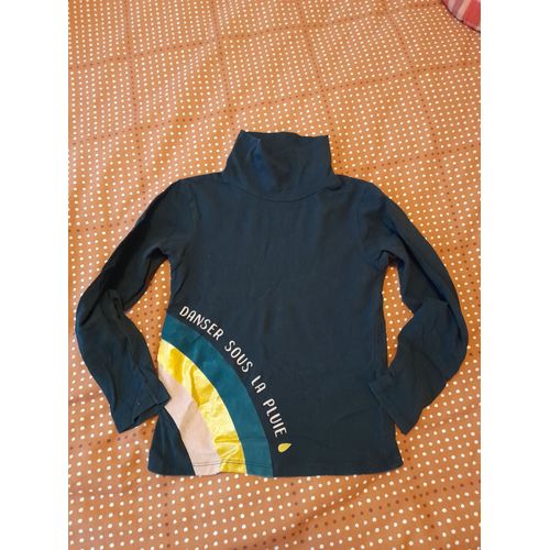 T-Shirt Vertbaudet Fille Col Roulé 8 Ans
