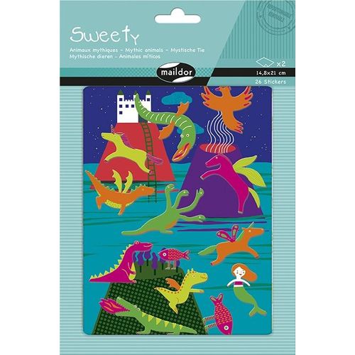 Maildor Sweety, Sach 2 Pl 14,8x21cm, Animaux Mythiques