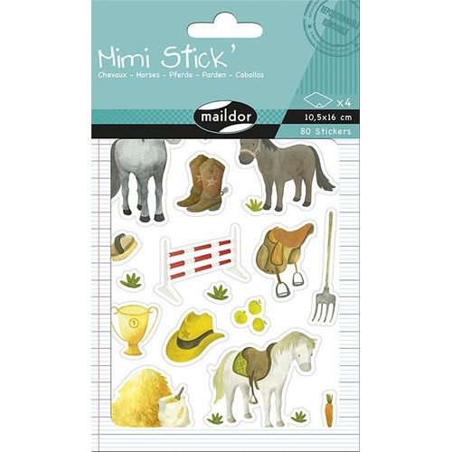 Maildor Mimi Stick', Sach 4 Pl 10,5x16cm, Chevaux