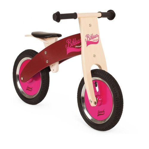 Janod Draisienne Bois Bikloon Rose / Bordeaux