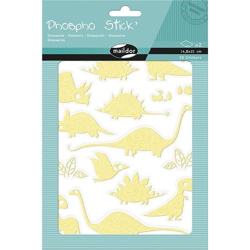 Maildor Phospho' Stick, Sach 2 Pl 14,8x21cm, Dinosaures