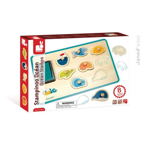 Janod Stampinoo Ocean - Set 8 Tampons