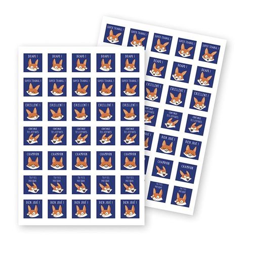 Maildor Educatives, Sach 20 Pl 14,8x21cm, Bon Points Renards