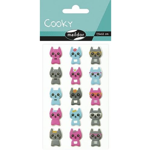 Maildor Cooky, Sach 1 Pl 7,5x12cm, Petits Chats