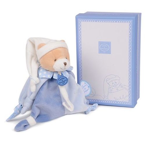 Doudou Et Compagnie Petit Chou Doudou Attache-Sucette Bleu
