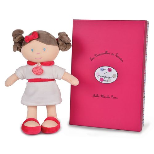 Doudou Et Compagnie Les Demoiselles De Doudou Mm - Blanche Rose