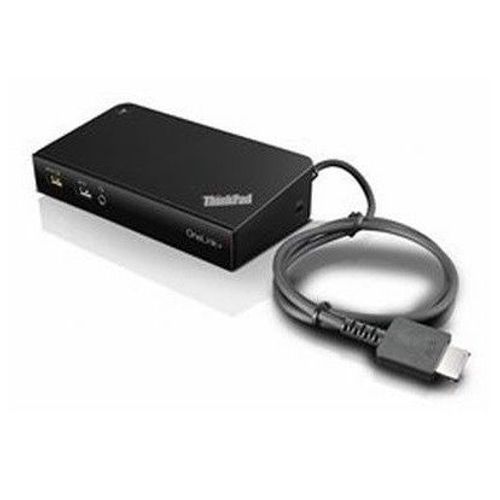 Lenovo ThinkPad OneLink+ Dock - Réplicateur de port - VGA - 90 Watt - pour ThinkPad P40 Yoga 20GQ, 20GR; X1 Carbon 20FB, 20FC; X1 Tablet 20GG, 20GH, 20JC; X1 Yoga 20FQ, 20FR; ThinkPad Yoga 260...