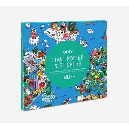 Omy Poster A Sticker - Atlas - 100 X 70