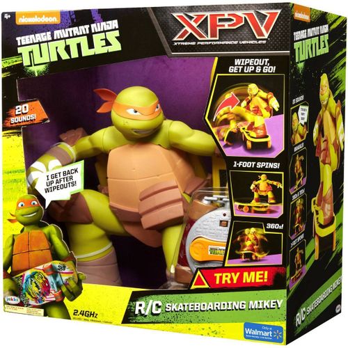 Polymark Tortues Ninja - Skateboard Radio-Commandé Michelangelo