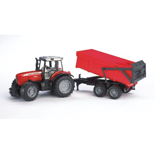 Bruder Tracteur Massey Ferguson 7480 Avec Benne