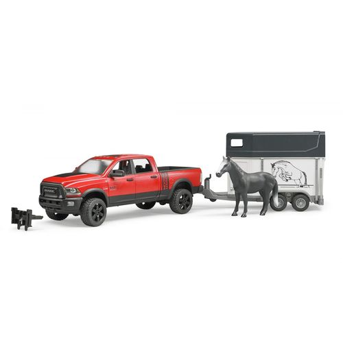 Bruder Véhicule Ram 2500 Power Wagon Avec Van Et Cheval