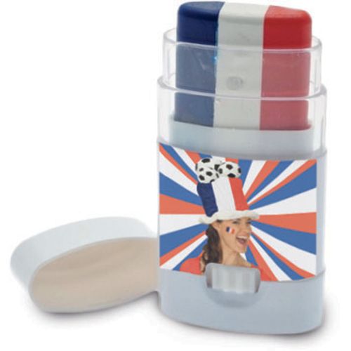 Rubie's Stick 3 Bâtons Fan Bleu/Blanc/Rouge