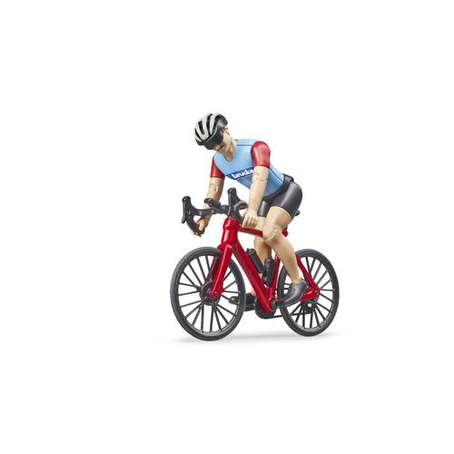 Bruder Coffret Figurine Cycliste Bworld Avec Velo De Route