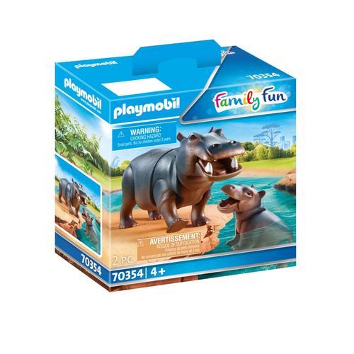 Playmobil 70354 - Hippopotame Et Son Petit