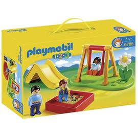 Parc de jeu avec toboggan Playmobil – 9423 – –