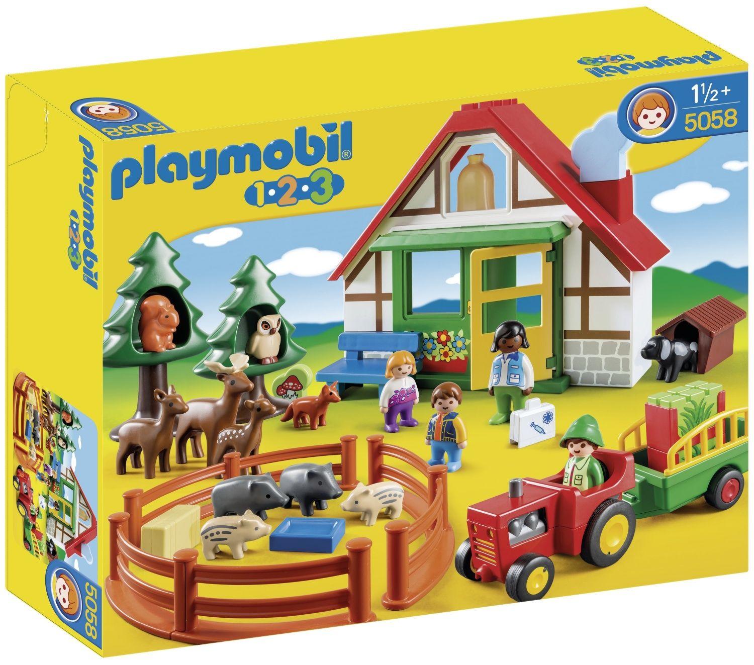 5058 - 1.2.3. Playmobil - Coffret Maison Forestière avec Animaux